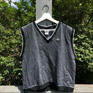 Vintage Lacoste V Neck Sweater Vest